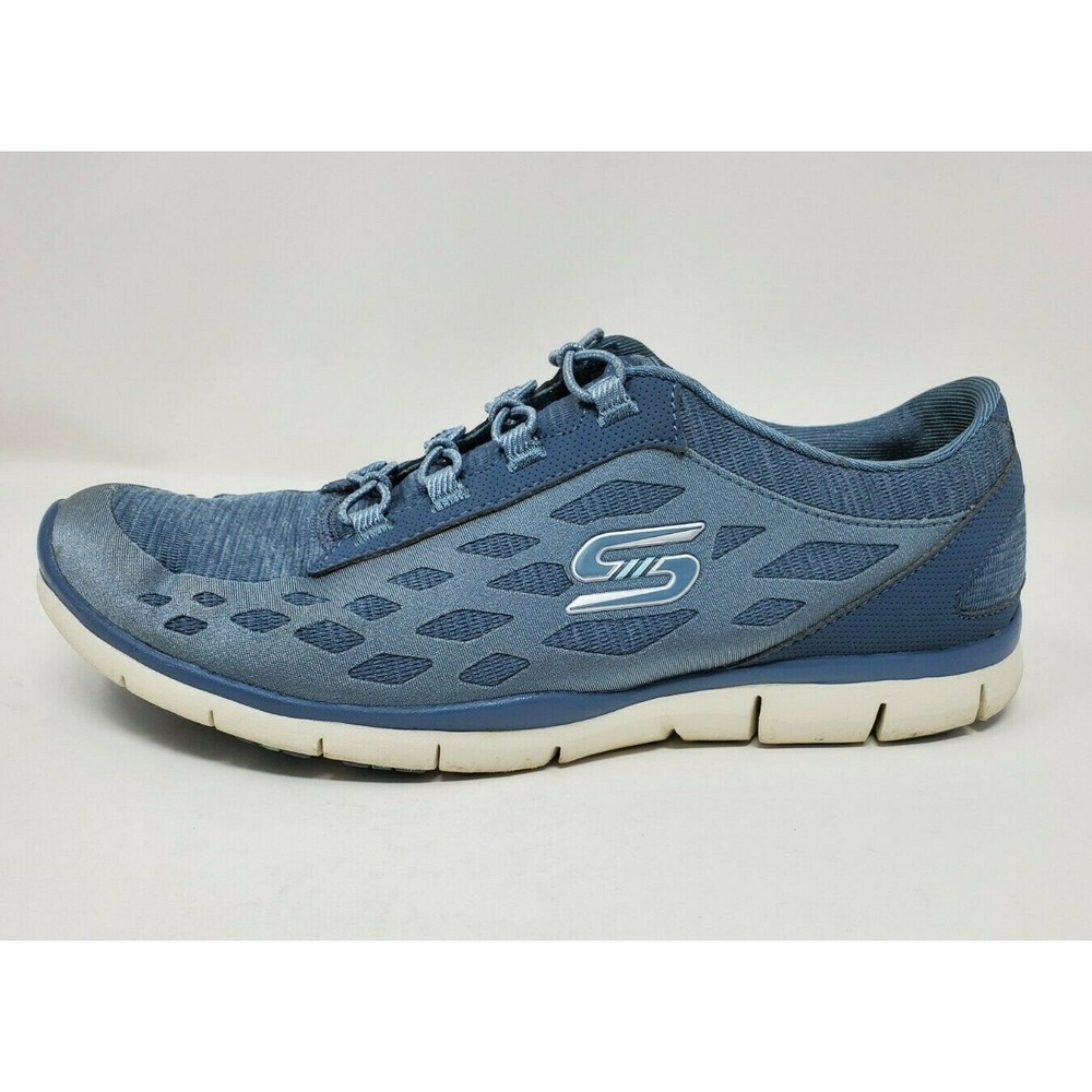 Skechers Womens Gratis This Moment 23361 shoes Teal size 10 - Picture 5 of 13